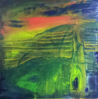 Landschaft am Fluss 
Acryl auf Leinwand
Verkauft 
