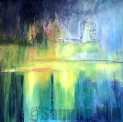 Spiegelung
Acryl auf Sperrholz
82 x 82 cm
Unverkäuflich 
