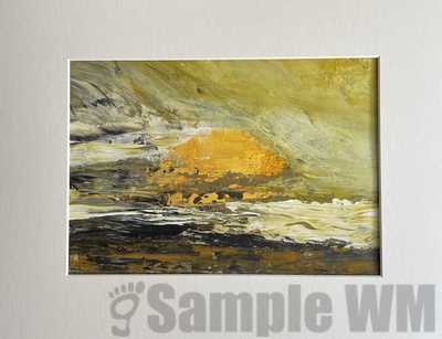 Landschaft 
Acryl auf Papier 
