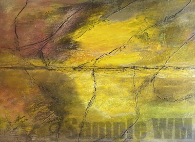 Sonnengewitter
Acryl auf Pappe 
