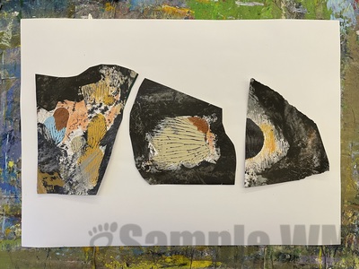 Scherben
Papier auf Papier 
